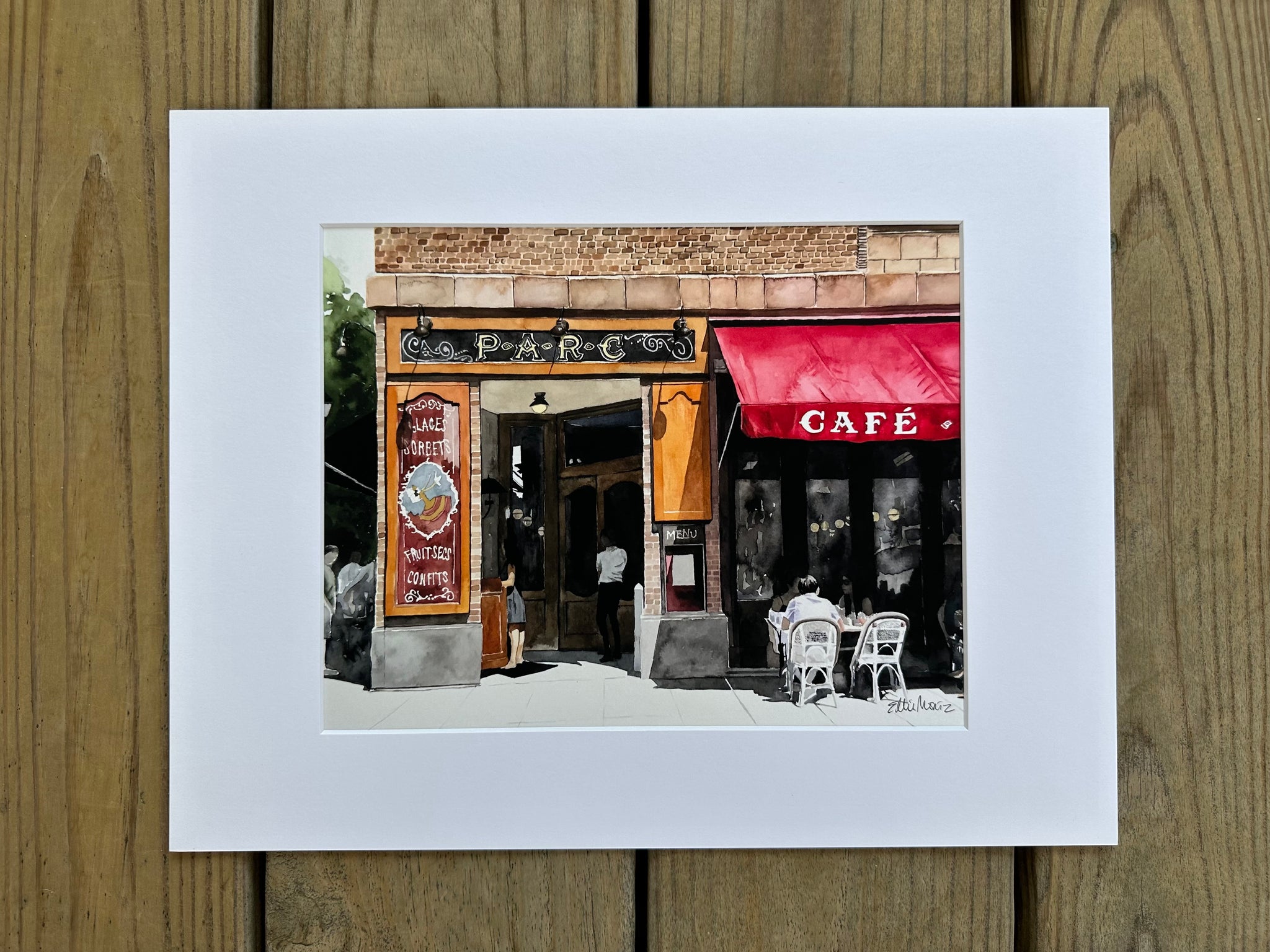 Parc Restaurant– Ellie Moniz Watercolors