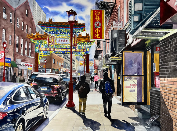 Philadelphia philly chinatown painting